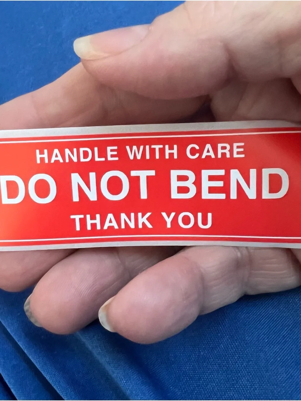 Fragile Handle With Care & Do Not Bend Stickers